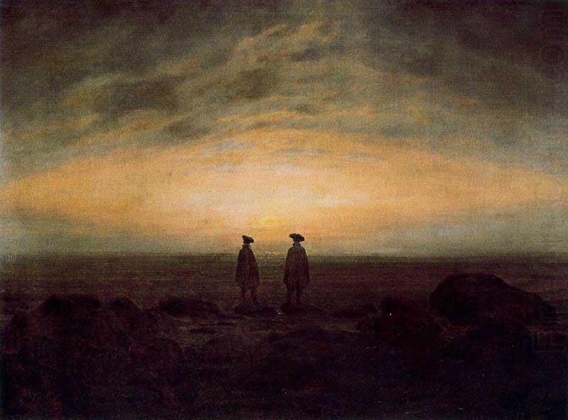 Caspar David Friedrich Two Men by the Sea china oil painting image